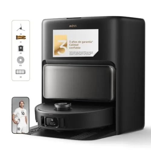 MOVA V50 Ultra, Robot Aspirador, Negro