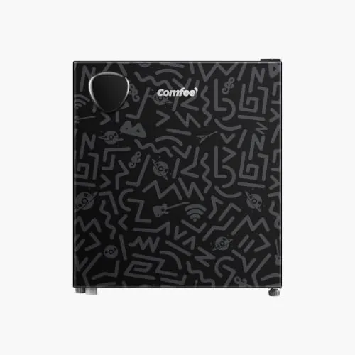 COMFEE' 43L Refrigerador Mini Compact, Una Puerta, Chill Box (0-10℃), Negro