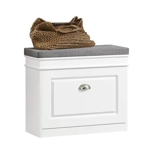 SoBuy Banco Zapatero con cajón 60x24x51cm para recibidor