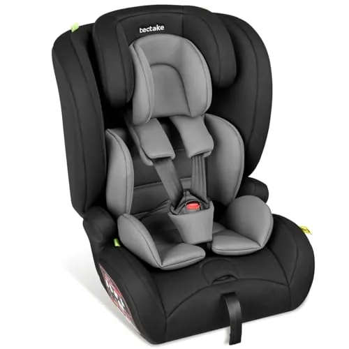 tectake® Silla de Coche Giratoria 360 Grados, I-Size, ISOFIX, 76-150 cm