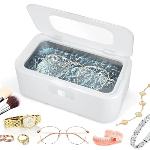 Ykall Limpiador Ultrasónico 800ml 49KHz para Gafas y Joyas