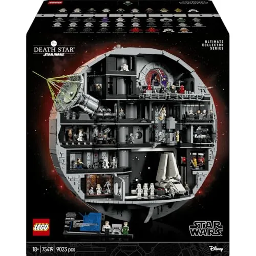 LEGO Star Wars Estrella de la Muerte 75419 | Set para adultos, nave con 36 minifiguras incl. Skywalker, Han Solo y Darth Vader, regalo de cumpleaños, 9023 piezas