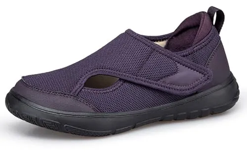 Zapatillas Diabéticos Hombre Mujer Extra Anchas，Morado，38 EU