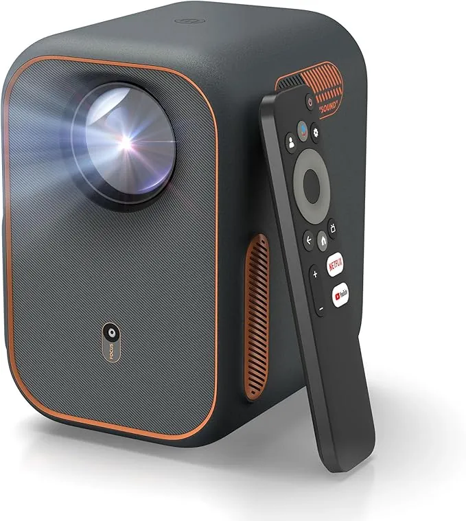 WEMAX Proyector Mini Portátil WiFi/Bluetooth, 1080P Full HD Compatible 4K, Pantalla de 120”, Sonido Dolby Audio, Proyector para Cine en Casa, Exteriores