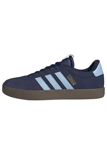 adidas Hombre VL Court 3.0 Shoes, Dark Blue/Clear Sky/Gold Met., 39 1/3 EU