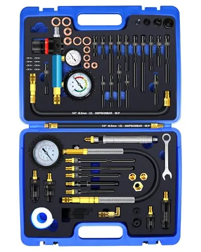 Comprobador De Compresión 46 Pcs - Probador 0-50 Bar Para Motores