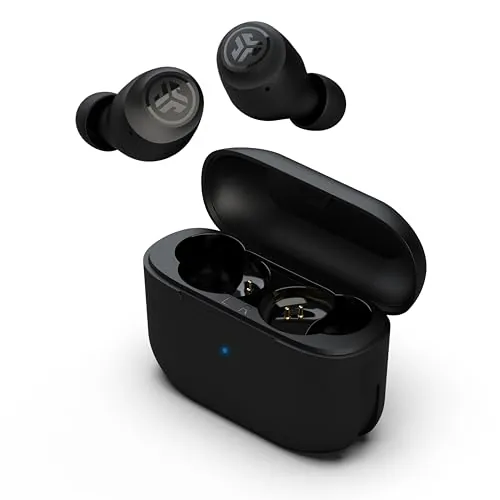 JLab Go Air Pop+ Auriculares Inalámbricos Bluetooth - 35h, Negro Medianoche