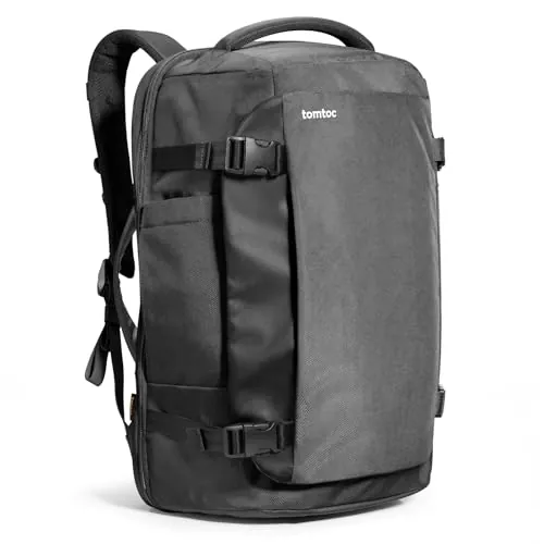 tomtoc Mochila de Viaje 40L, Equipaje de Mano Cabina 55x33x23 cm
