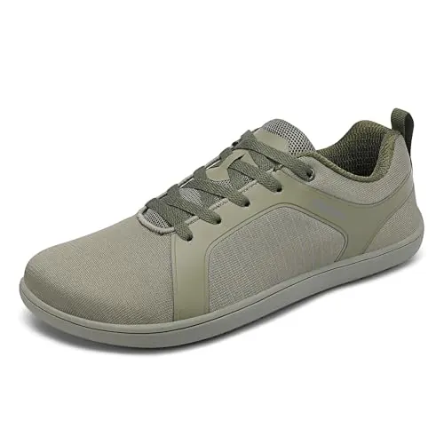 SAGUARO Zapatillas Barefoot Hombre – Zapatos Minimalista Antideslizante – Zapatillas Casual Barefoot Shoes con Puntera Ancha, Suela de Goma para Uso Diario en Ciudad,Paseos,Escuela y Viaje Verde,Gr.43