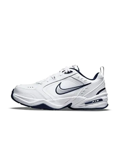 NIKE Air Monarch IV, Zapatillas de Gimnasia Hombre, Blanco White Metallic Silver Midnight Navy 102, 41 EU