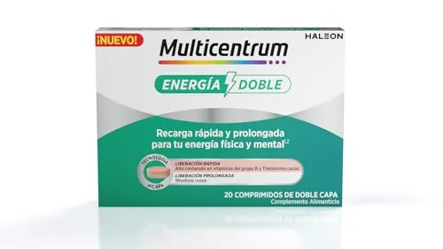 Multicentrum Energía Doble, Complemento Alimenticio, 20 Comprimidos
