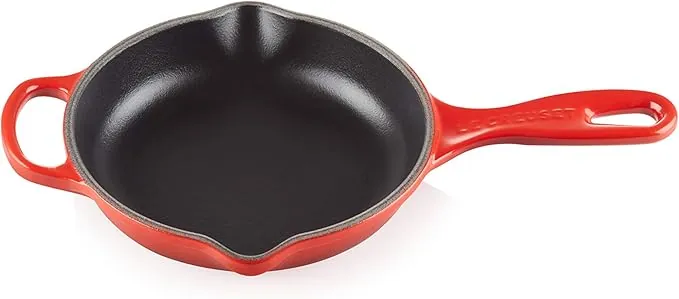 LE CREUSET Sartén skillet redonda de hierro fundido, diámetro 16 cm, Cereza, 20182160600422