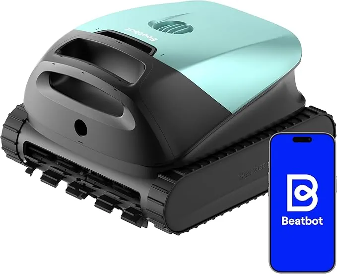 Beatbot (2026 Nuevo) Sora 10 Robot Piscina limpiafondos y Paredes, Plataformas y línea de flotación, 25700 LPH, Estacionamiento línea flotación, 5l residuos,App,Piscinas enterradas/elevadas,Mint