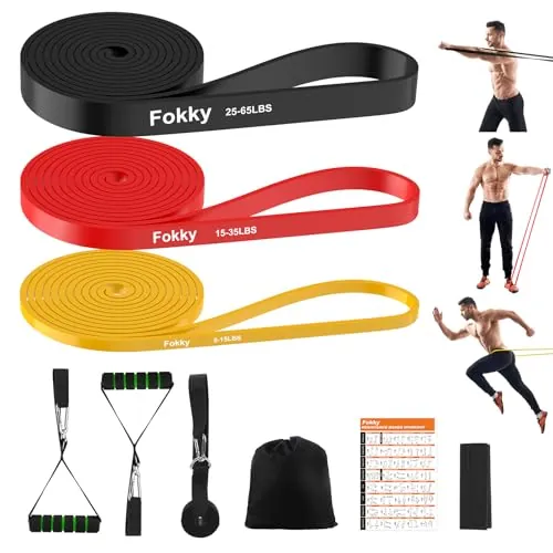 Fokky Gomas Elasticas Musculacion [Set of 3], 8-65LBS Bandas Elasticas