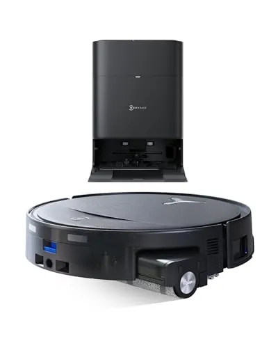 ECOVACS T80S Omni Robot Aspirador y fregasuelos, 24800 Pa, OZMO Roller 2.0