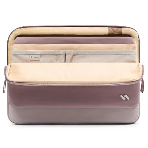 Inateck Funda Portátil 13 Pulgadas 360° Protección Gran Capacidad, Morado | Compatible con MacBook Air 13" M5-M1 2026-2018 A3449, MacBook Neo 2026, Pro 13" M2/M1 2022-2016