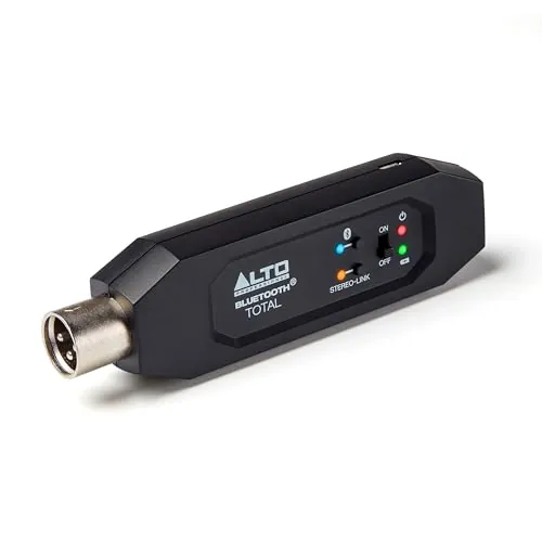 ALTO Bluetooth Total 2 Receptor Bluetooth Recargable con XLR para Mesa de Mezclas y Equipos de Sonido