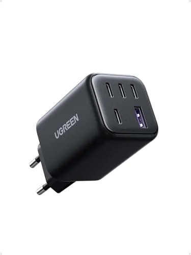 UGREEN 45W Cargador USB C Carga Rapida PPS 5 Puertos GAN Enchufe de Pared | Compatible con iPhone 18 Pro Max 17 Air 16 15 Plus Pixel 10 9 8 Pro 7a Galaxy S26 S25 S24 Ultra A57 A76 iPad MacBook Air