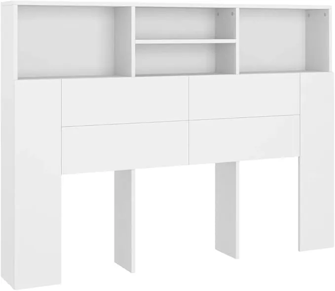 vidaXL Cabecero Blanco 140x19x103,5 cm