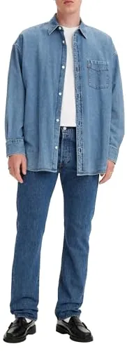 Levi's Hombre 501 Original Fit Vaqueros, Stonewash, 33W / 32L