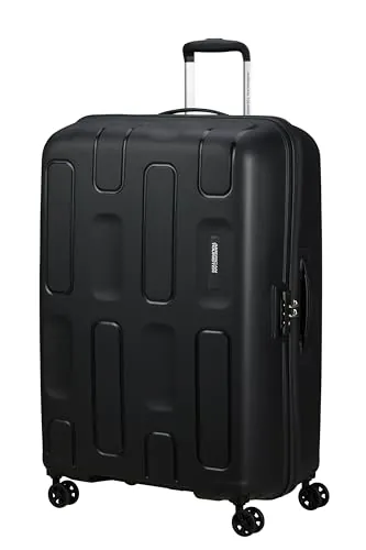 American Tourister Ellipso - Maleta Rígida Grande 79 cm, Maleta Ligera con 4 Ruedas, Cerradura TSA, Maleta Facturada 104L - 3.80 KG - Negro (Black)