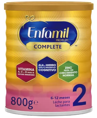 Enfamil Premium Complete 2 - Leche Infantil De Continuación Para Lactantes Bebés De 6 A 12 Meses - 800 g