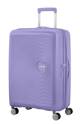American Tourister Soundbox - Maleta Mediana Rígida, 67 cm - Trolley con 4 Ruedas, Cerradura TSA, Expandible y Ligero, 71.5/81L, Morado (Lavender)