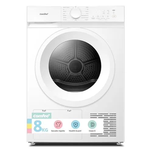 COMFEE' Secadora Bomba de Calor, 8KG, Clase D, Secado rápido, CD08EHP05W