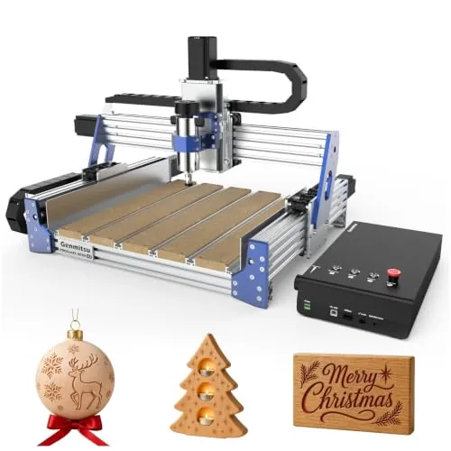 Máquina enrutadora CNC Genmitsu PROVerXL 4030 V2, velocidad rápida | para madera, metal, fresadora de grabado de 3 ejes actualizada con motor de circuito cerrado y tornillo de bola