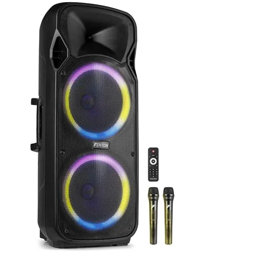 Fenton FT212LED MK2 Altavoz Party Bluetooth 2x12 1400W