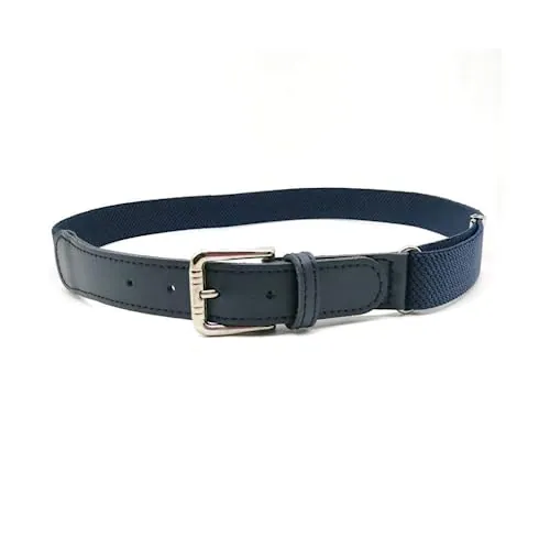 MÁRQUEZ CINTURONES Cinturón elástico para niño y niña | Cinturón ajustable para niños unisex (Azul Marino)