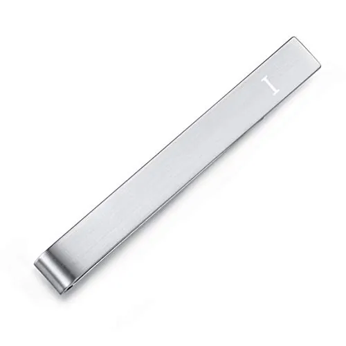 HONEY BEAR Alfiler de corbata para hombre de 2,12 pulgadas, para corbata normal, plata cepillada, 5,4 cm, 5.4cm, Cobre, No es una piedra preciosa