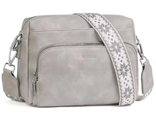 MUIIKOLA Bolso Bandolera para Mujer, Pequeño Cruzado de Piel Sintética con Correa de Hombro Ajustable
