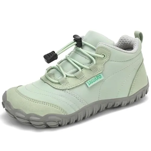 SAGUARO Zapatillas Descalzas Niños Ligeras Transpirable Zapatos de Trekking Barefoot Minimalistas Sneakers Gr.34