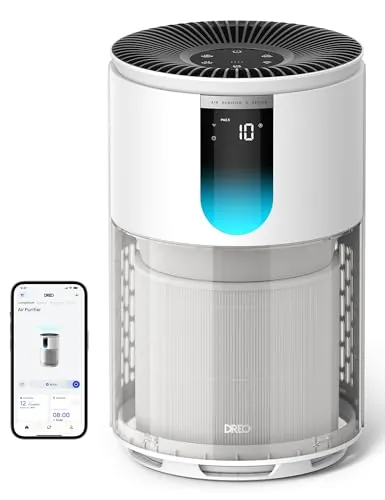 DREO Purificador de Aire Filtro HEPA 3 en 1