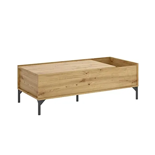 DEKIT GRUPO RIMOBEL Ness Mesa de Centro elevable, Melamina, Nordic, 41x99x60 cm