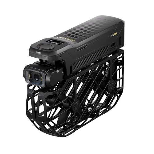HOVERAir X1 PROMAX Dron con Camara, 192g Cámara Deportiva 8K Plegable con 15 Modos Automáticos, Seguimiento 42 km/h, Vuelo OmniTerrain, Detección de Colisiones, Dron Autónomo para Deportes (Estándar)