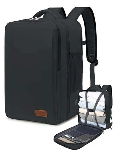 VMIKIV Mochila 40x30x20 para Ryanair Wizz Air Vueling Mochila Viaje Cabina Avion para Mujer Hombre Maletas de Viaje Con Compartimento Portatil Antirrobo Travel Backpack