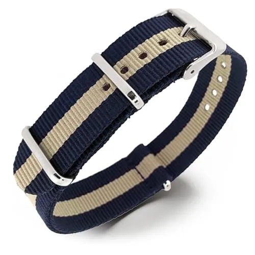 Natos.com - Correas de Reloj NATO de Nylon Militar G10, Para Hombre y Mujer, Hebilla de Acero Inoxidable, 18mm 20mm 22mm