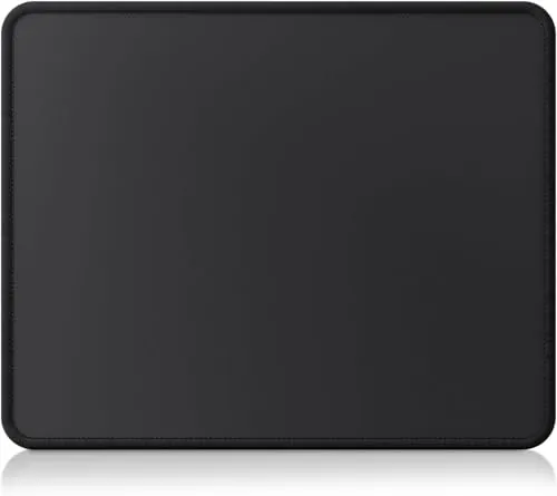 Alfombrilla ratón, cimetech Alfombrilla de ratón para Ordenador de 3mm con Textura Premium, Base de Goma Antideslizante, pequeña Mouse Pad portátil para Oficina y Juegos-Negro