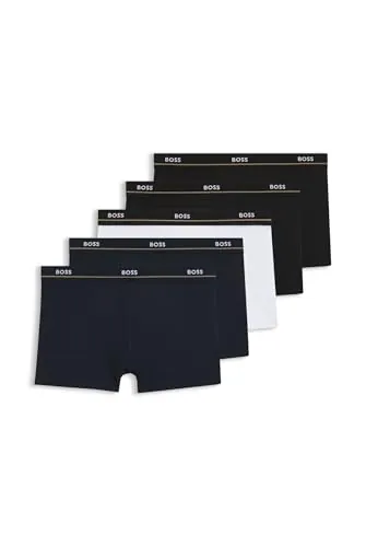 Boss Trunk 5P Essential - Calzoncillos bóxer para hombre, Open Blue460, L