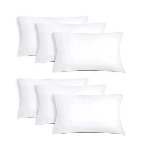Aitsse- Relleno de Cojín de Fibra Hueca Siliconada de Alta Recuperación 2/4/6 Unidades, Suave, Mullido, Antialérgico. Cojín Decorativo para Casa, Dormitorio, Salón o Coche. (6, 30x50cm)