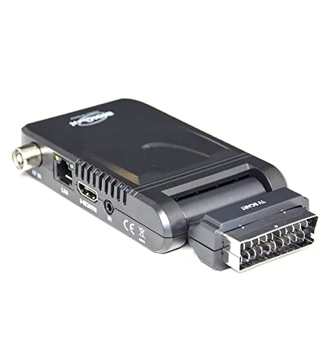 Digiquest Decodificador Digitale INVISIBILE, Mediaplayer, Negro, DVBT2, HEVC H 265