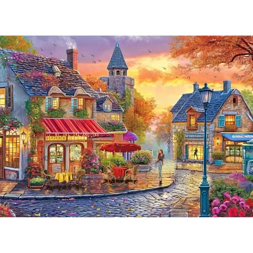 HUADADA Puzzle de 1000 Piezas, 1000 Piezas, para Adultos, Camino de neón, Rompecabezas clásico, Regalo
