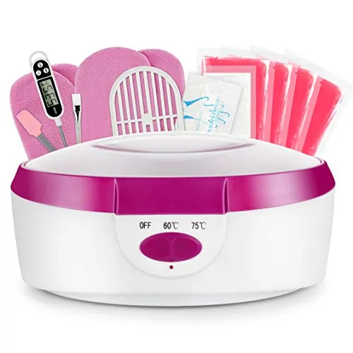 AYITOO Baño de parafina para manos y pies con accesorios, baño de cera eléctrico con cera de parafina, dispositivo de 265 W