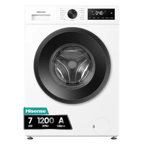 Hisense WF1I7022BWJ - Lavadora, Libre Inst., 7Kg, 1200rpm, Fondo 43,5cm