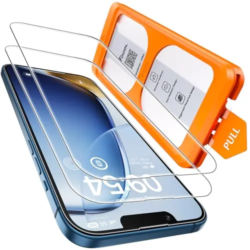 TOCOL Protector Pantalla para iPhone 13 Mini, Sin Burbujas