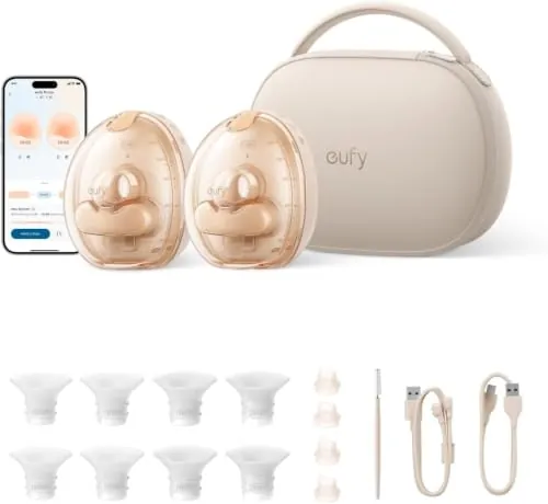 Anker eufy S2 Pro Sacaleches Eléctrico con calefacción, HeatFlow 2.0