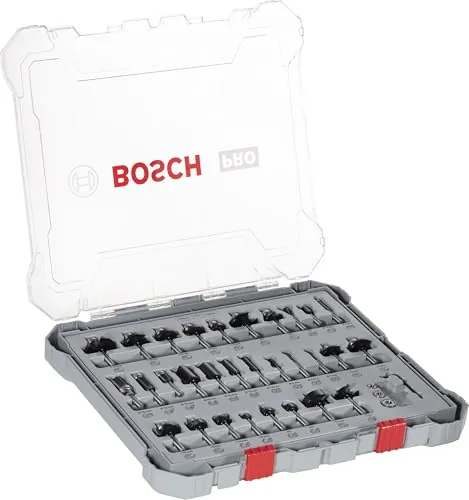 Bosch 30x Set mixto de brocas fresadoras PRO, 30 unidades