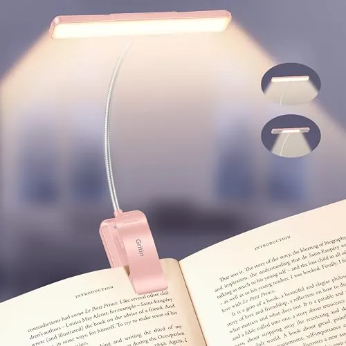 Gritin 2026 Luz Lectura Gen 2, Recargable con 32 LED de Espectro Completo